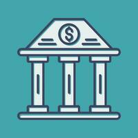 Bank Building Vector Icon