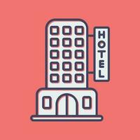 icono de vector de hotel