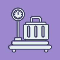 Luggage Scale Vector Icon