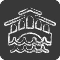Icon Venice. suitable for education symbol. chalk Style. simple design editable. design template vector