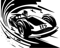 Racing - Minimalist and Flat Logo - Vector illustration