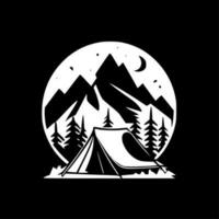 Camping - Minimalist and Flat Logo - Vector illustration