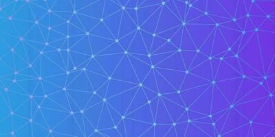 abstract colorful geometric background with triangle shape pattern and molecular vector