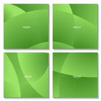 abstract vector green organic square background for business