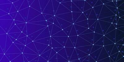 abstract colorful geometric dark gradient blue purple background with triangle shape pattern and molecular vector
