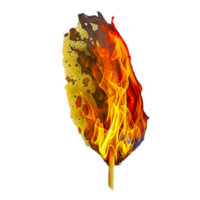 ai generativ Feuer Flamme Illustration png