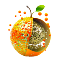 ai generatief oranje squash drinken illustraties png