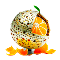 ai generativ orange frukt illustration png