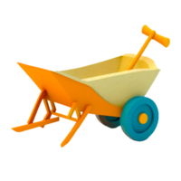 AI generative wheelbarrow png transparent