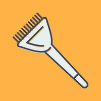 icono de vector de cepillo de tinte de cabello