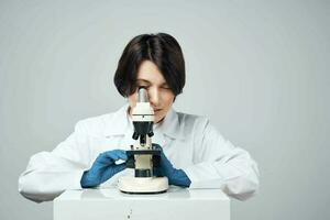 laboratory microscope science professionals research photo