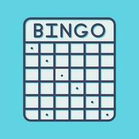 icono de vector de bingo