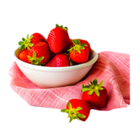 bowl of strawberry transparent png