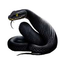 ai generativ svart kobra illustration png