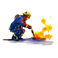 AI generative fire rescue png