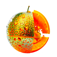 ai génératif Orange fruit illustration png