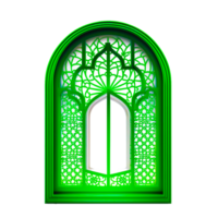 ai generativo islâmico estilo janela cortinas png