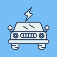 Electric Car Vector Icon