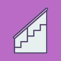 icono de vector de escaleras