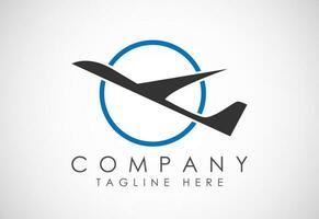 Airplane aviation vector logo design concept. Airline logo plane travel icon. Airport flight world aviation.