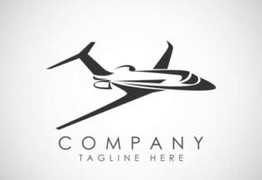 Airplane aviation vector logo design concept. Airline logo plane travel icon. Airport flight world aviation.