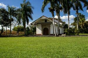 The historical colonial Chapel of Our Lady of Conception or El Overo Chapel one of the National Monuments of Colombia photo