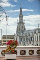 The famous gothic church of La Ermita built on 1602 in the city of Cali in Colombia photo