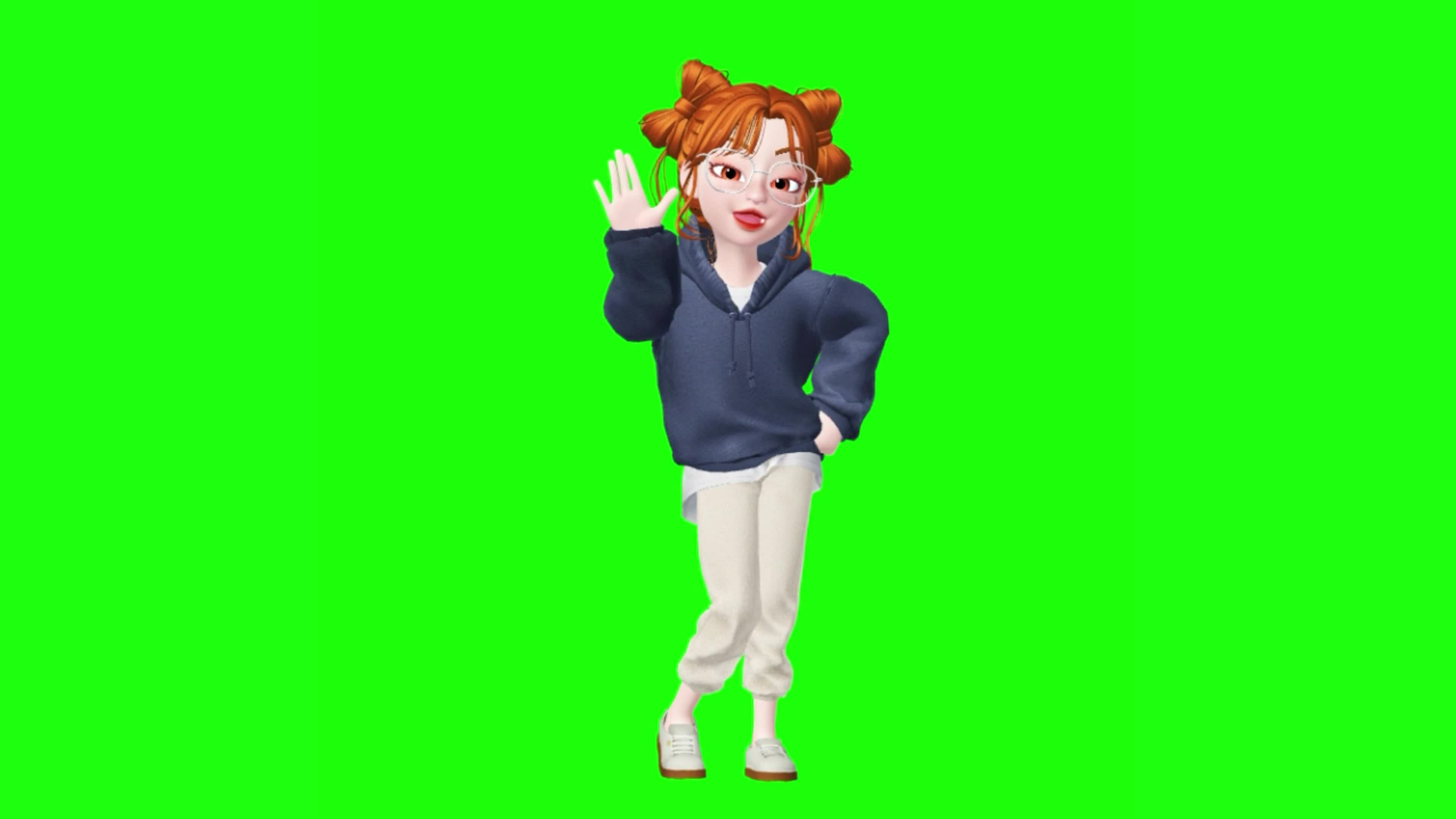 Roblox characters with green screen