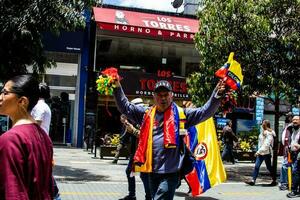 bogotá, Colombia, 2022. pacífico protesta marchas en bogota Colombia en contra el gobierno de gustavo petro foto