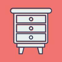 Chest Of Drawers Vector Icon