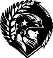Military - Minimalist and Flat Logo - Vector illustration
