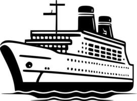 Cruise, Minimalist and Simple Silhouette - Vector illustration