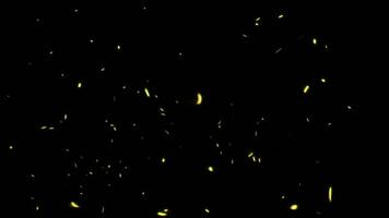 Loop glow fire particles animation abstract background video