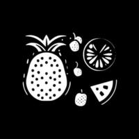 fruta, minimalista y sencillo silueta - vector ilustración