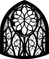 Stained Glass, Minimalist and Simple Silhouette - Vector illustration