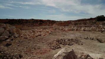 aereo metraggio di un' rosso deserto terra video