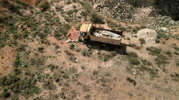 Flying Over A Mine In The Desert video