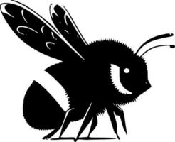 abeja - minimalista y plano logo - vector ilustración