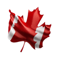 Canada blad vlag. generatief ai png