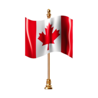 golvend Canada nationaal vlag. generatief ai png