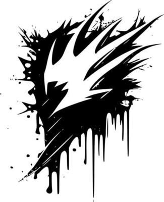 Bleach Effect, Minimalist and Simple Silhouette - Vector illustration