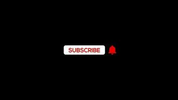 Subscribe, Reminder and Like Button animation with mouse cursor with alpha channel video