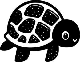 Turtle, Minimalist and Simple Silhouette - Vector illustration