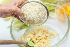 Colombian Sweet Corn Wrap Preparation photo