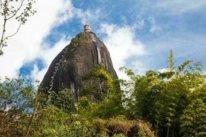 Monolithic stone mountain at Guatape, Colombia photo