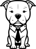 pitbull - alto calidad vector logo - vector ilustración ideal para camiseta gráfico
