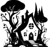 Fairy House - Minimalist and Flat Logo - Vector illustration