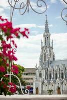 The famous gothic church of La Ermita built on 1602 in the city of Cali in Colombia photo