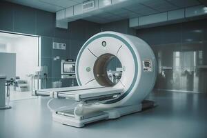 Magnetic resonance imaging scan in hospital, MRI, medical equipment. . photo