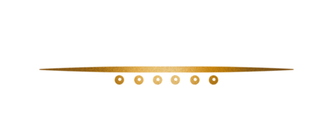 Luxury gold underline png